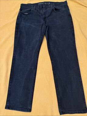 Perry Ellis Men’s Dark Black Straight Jeans